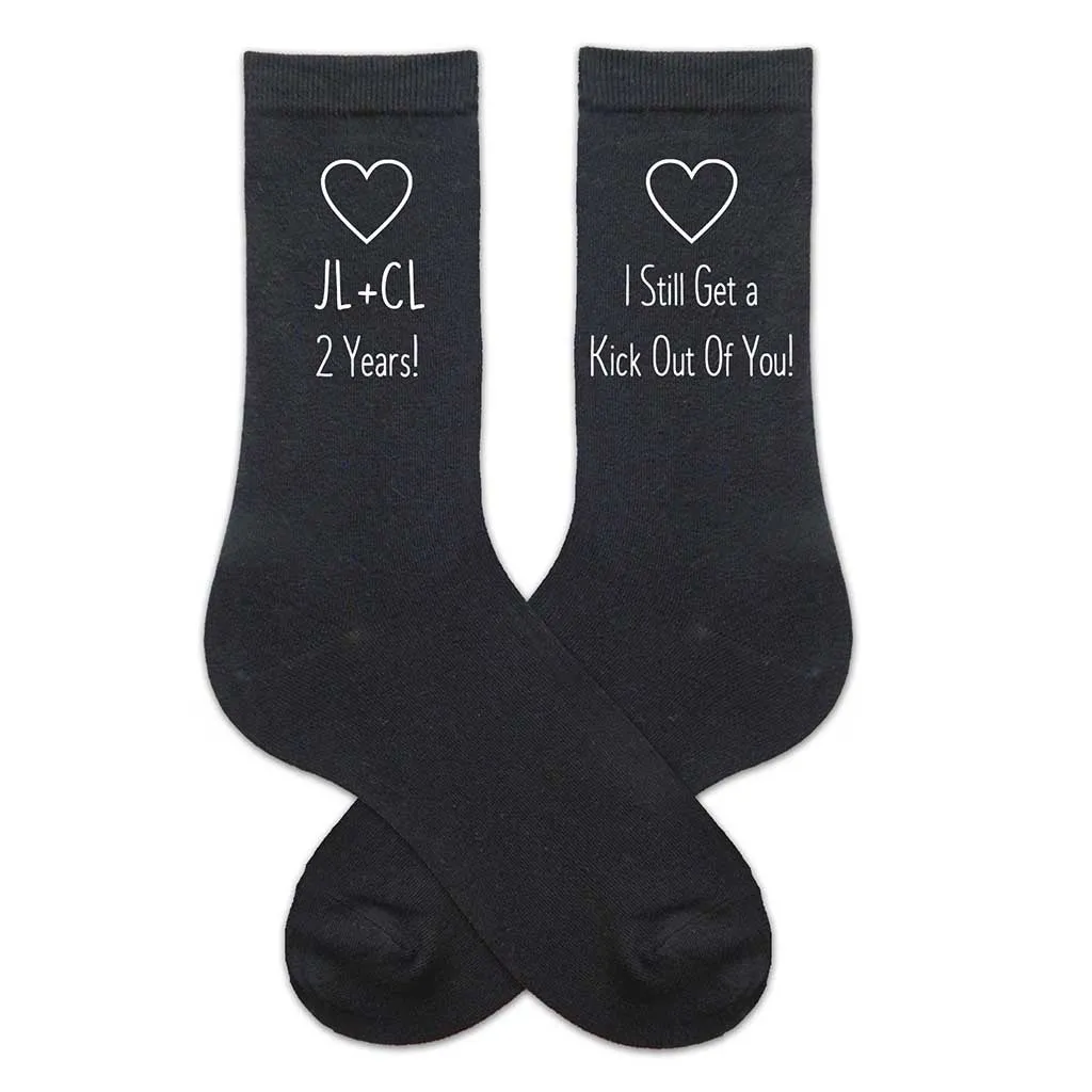 Cotton Anniversary Gift for Him - 2nd Anniversary Socks