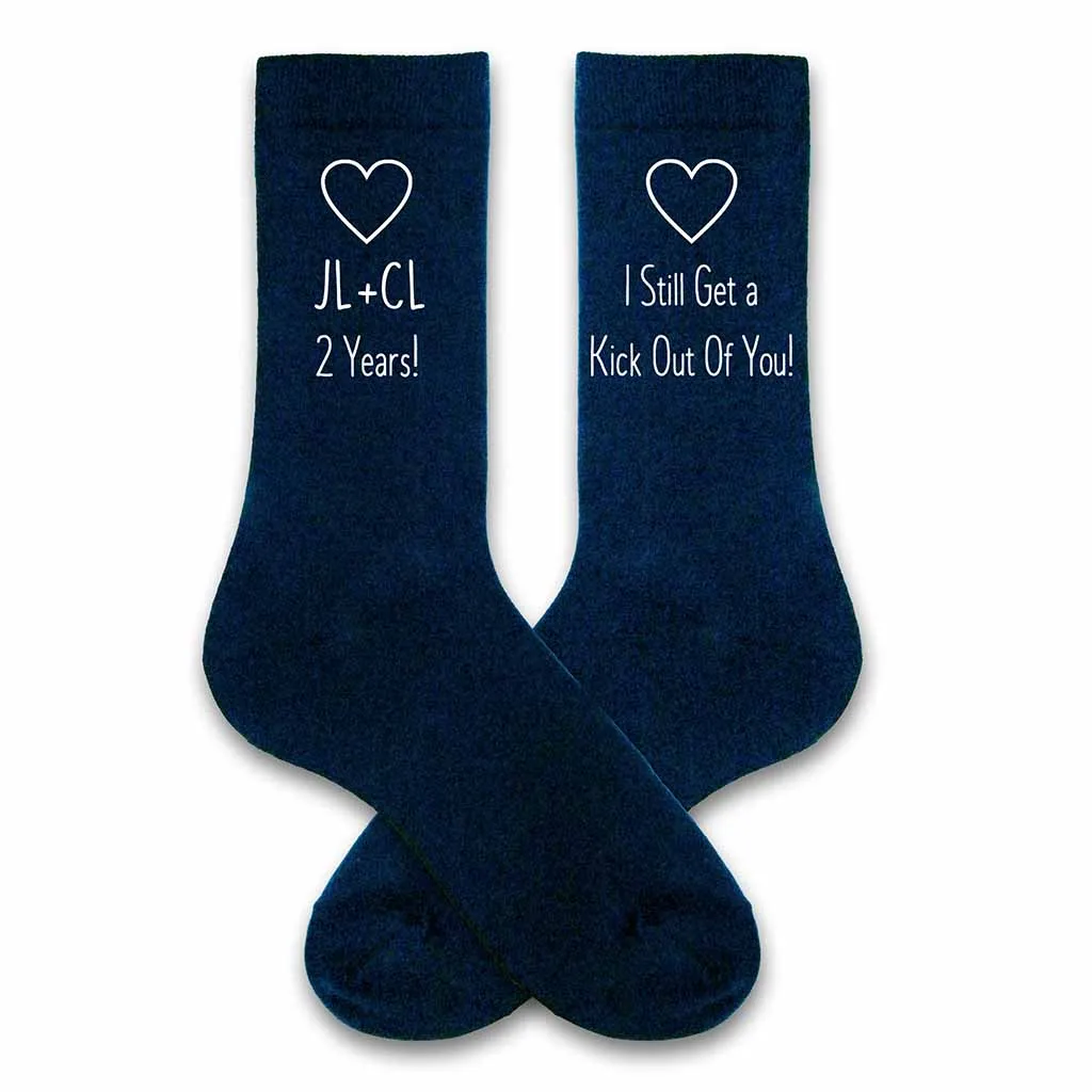 Cotton Anniversary Gift for Him - 2nd Anniversary Socks