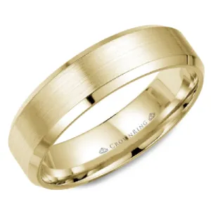 Crown Ring 14k Yellow Gold Wedding Band