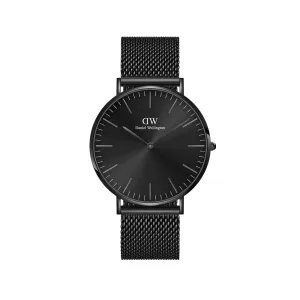 Daniel Wellington Men's Watch Black Tone Case Quartz