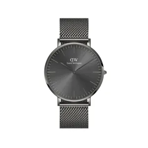 Daniel Wellington Men's Watch Grey Tone Case Quartz