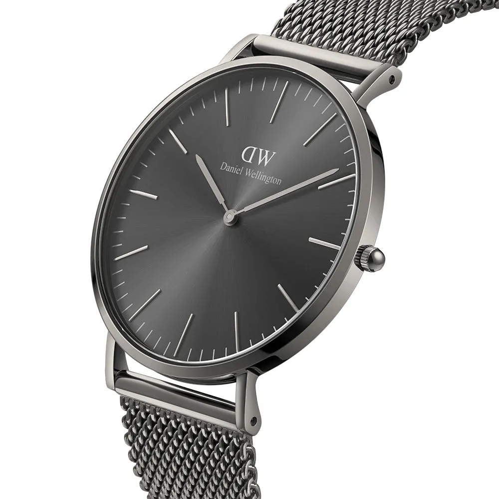 Daniel Wellington Men's Watch Grey Tone Case Quartz