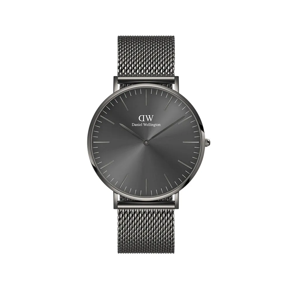 Daniel Wellington Men's Watch Grey Tone Case Quartz