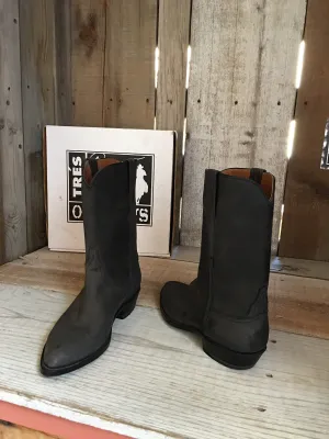 Dark Gray Nubuck   Men's Tres Outlaws Boot 3403