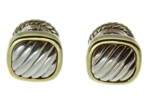 David Yurman Gold & Silver Cable Cufflinks
