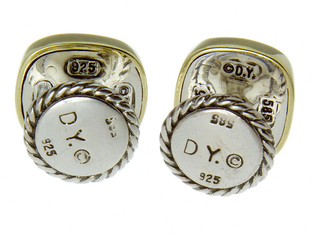 David Yurman Gold & Silver Cable Cufflinks