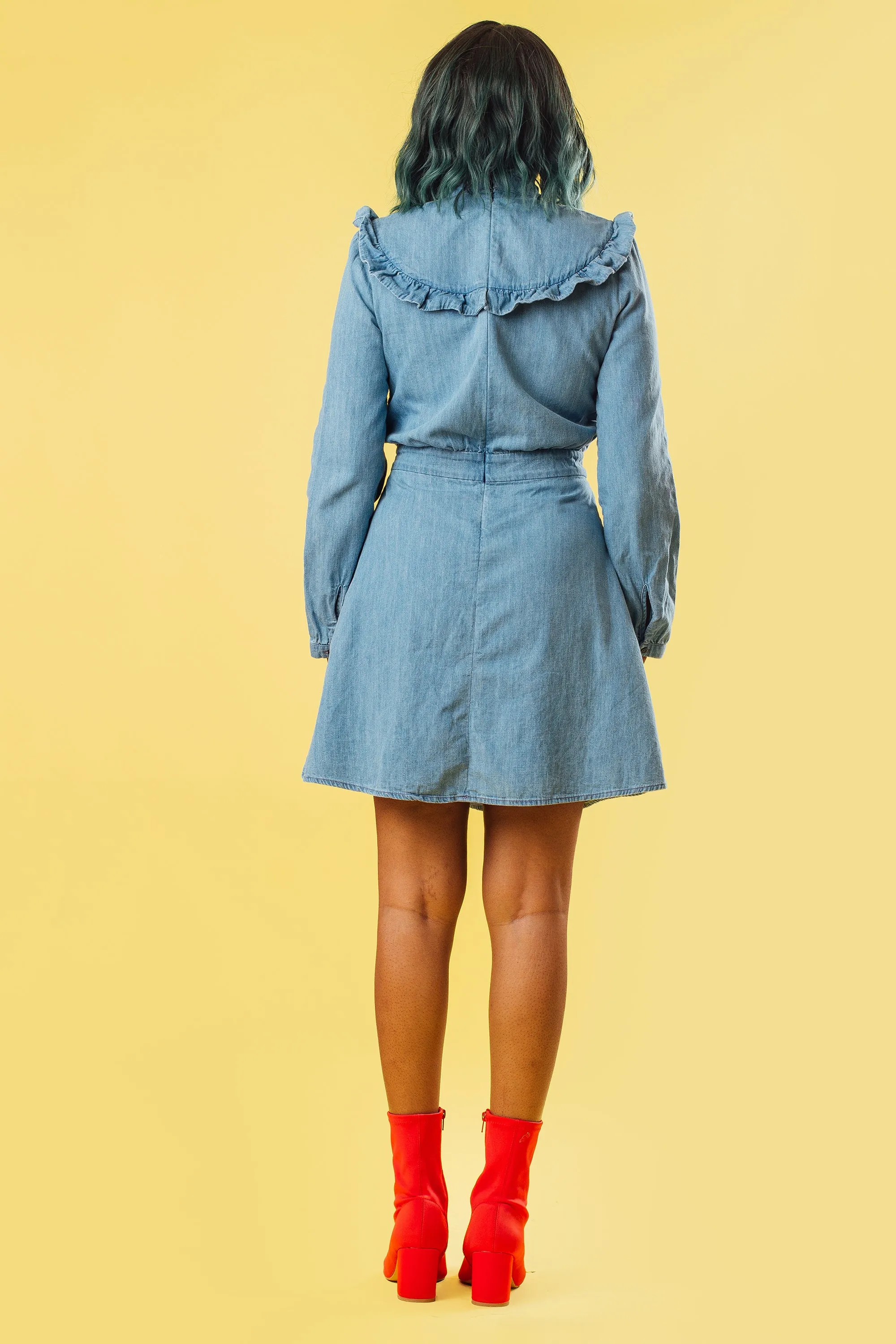 Denim Mini Dress | S