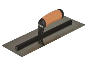 DEWALT 0.4mm FLEX Stainless Steel Flat Trowel, Leather Handle 14in