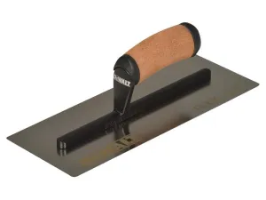 DEWALT 0.5mm FLEX Stainless Steel Flat Trowel, Leather Handle 12in