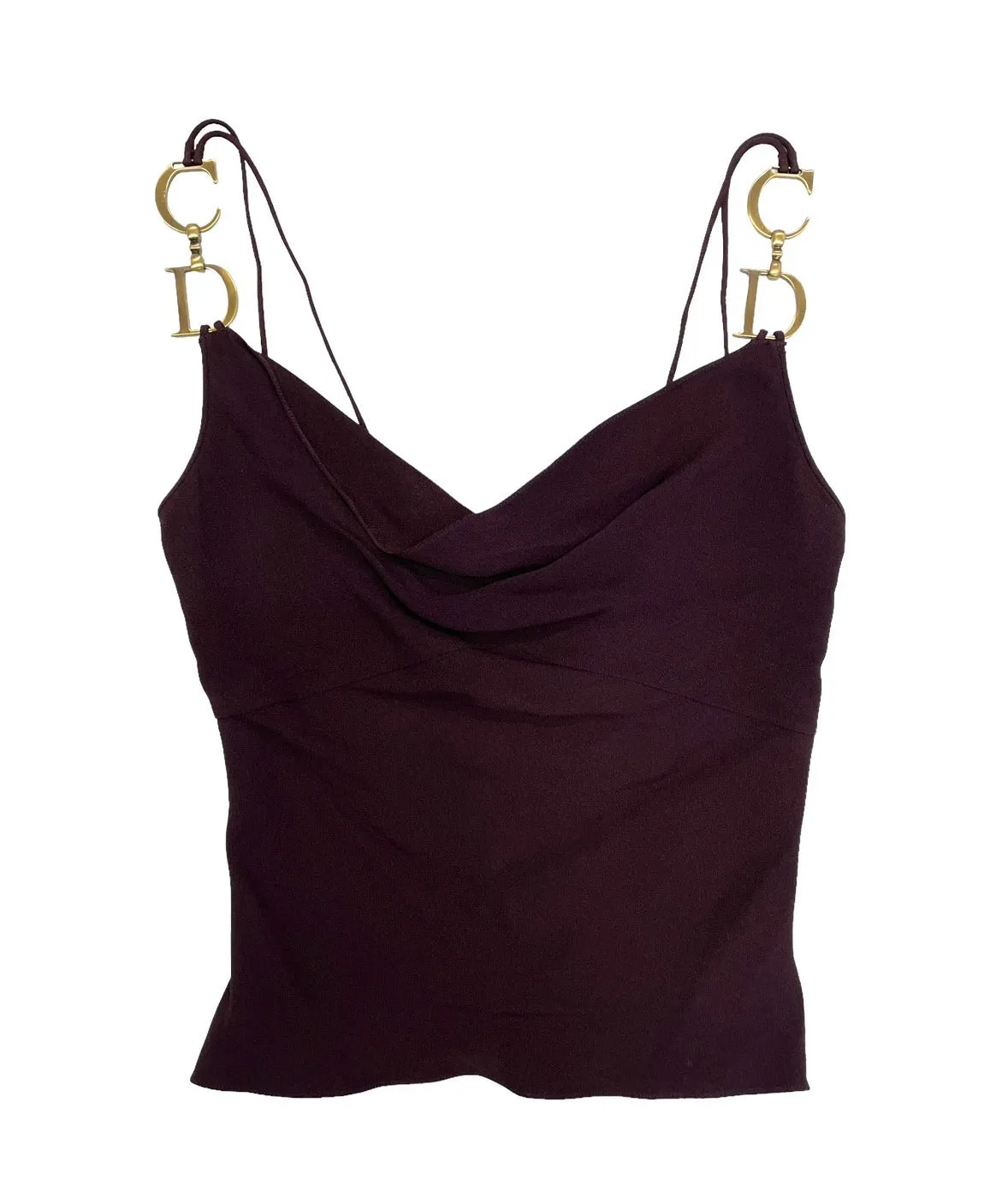 Dior Burgundy Logo Hardware Tank
