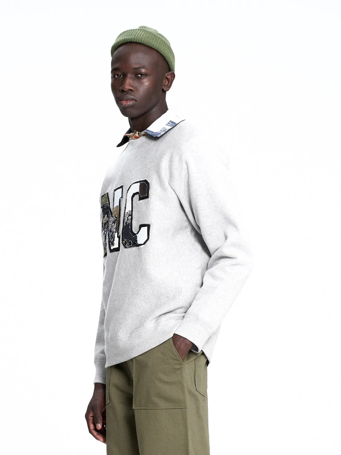 DIY College Crew | Grey Melange