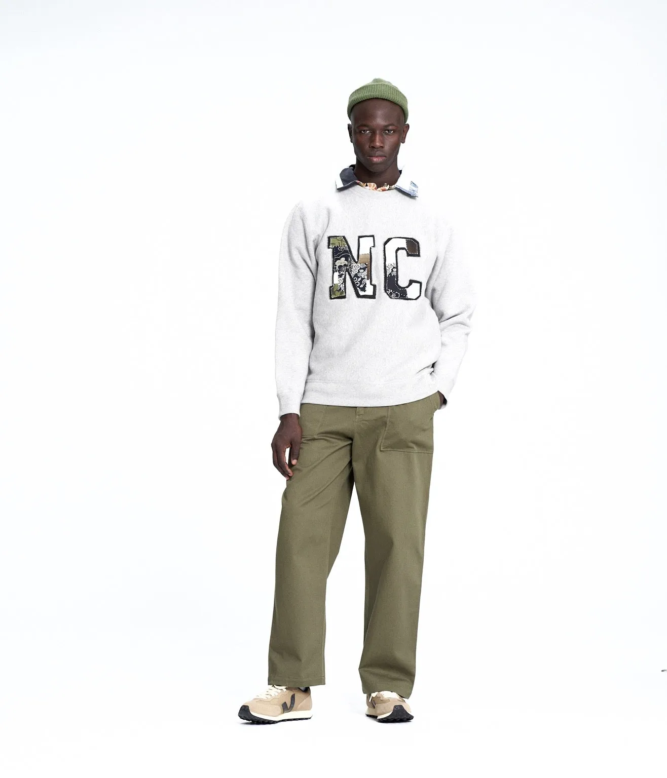 DIY College Crew | Grey Melange