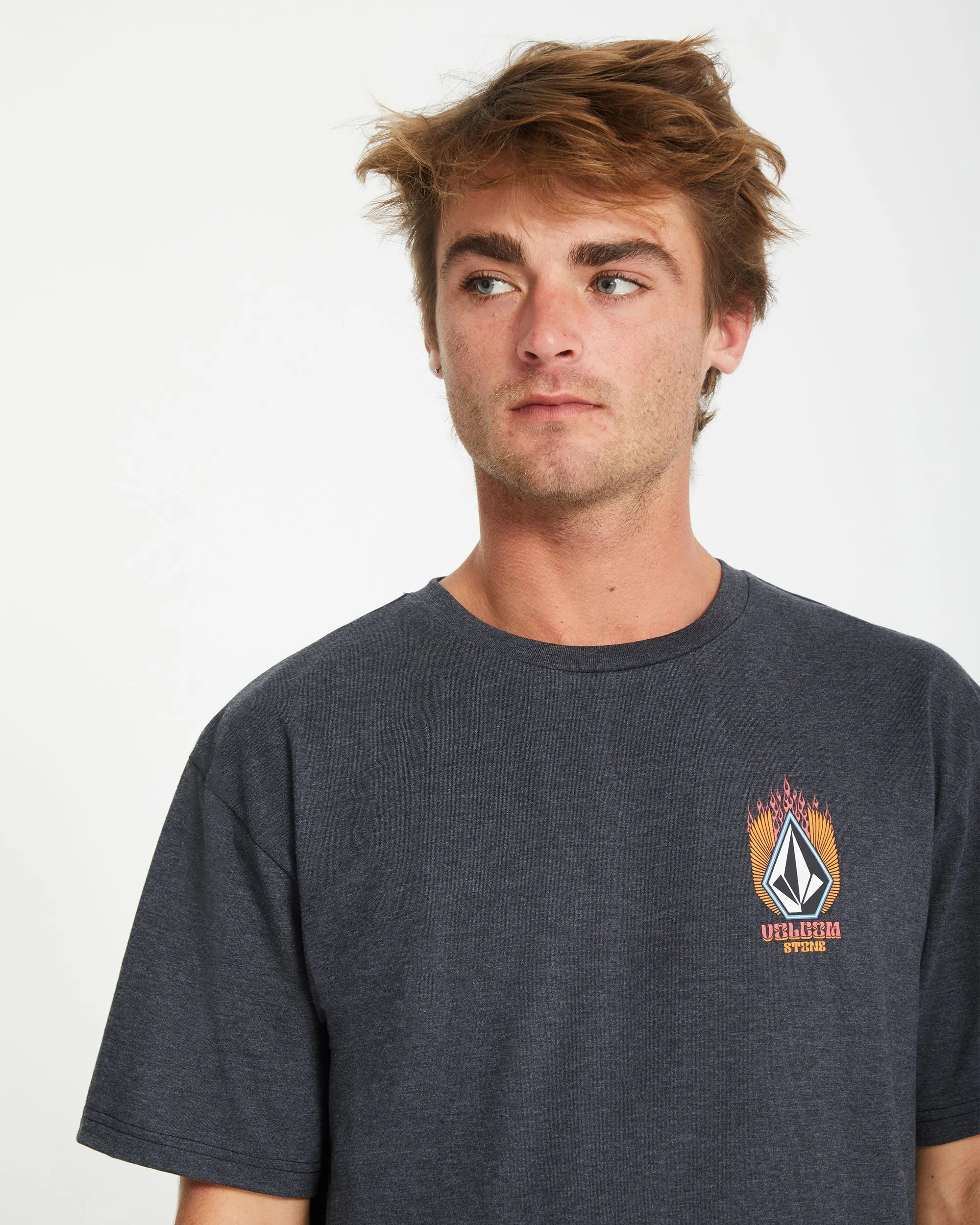 Draggin Stone T-shirt - HEATHER BLACK