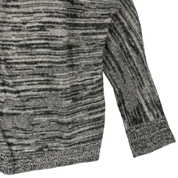 Eileen Fisher Sweater Womens Small Lightweight Boxy Linen Knit Open Cardigan