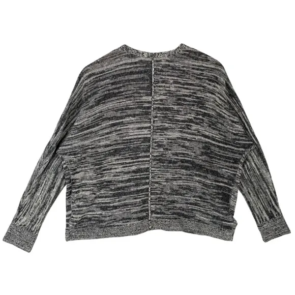 Eileen Fisher Sweater Womens Small Lightweight Boxy Linen Knit Open Cardigan
