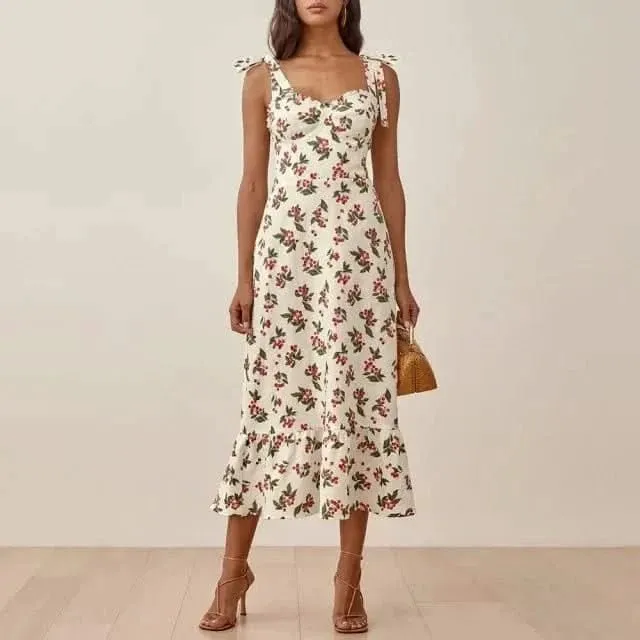 Elegant Vintage Floral Dress