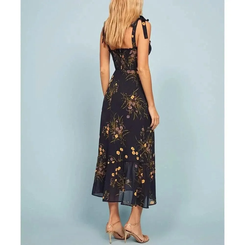Elegant Vintage Floral Dress