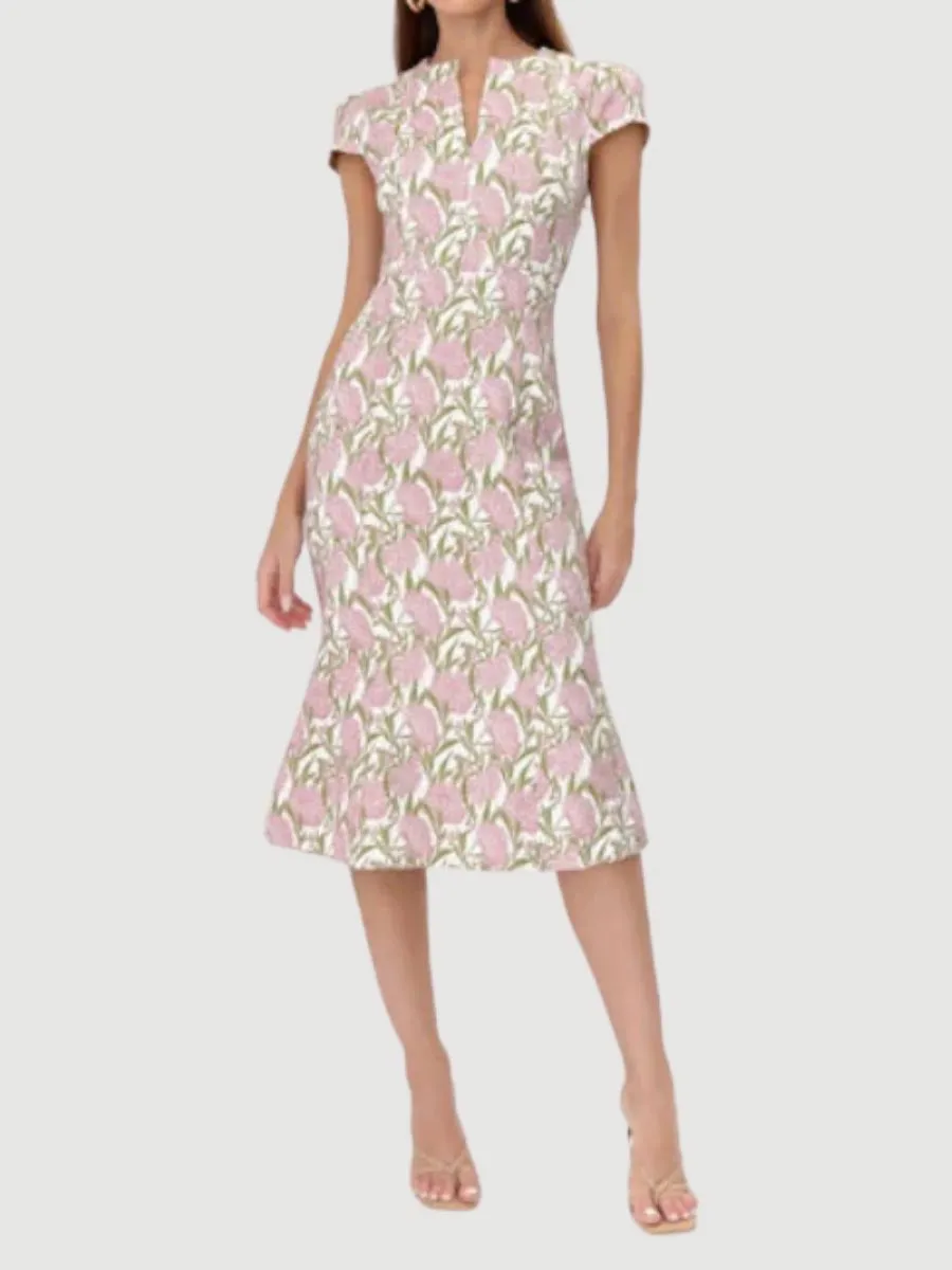 Eris Jacquard Midi Dress