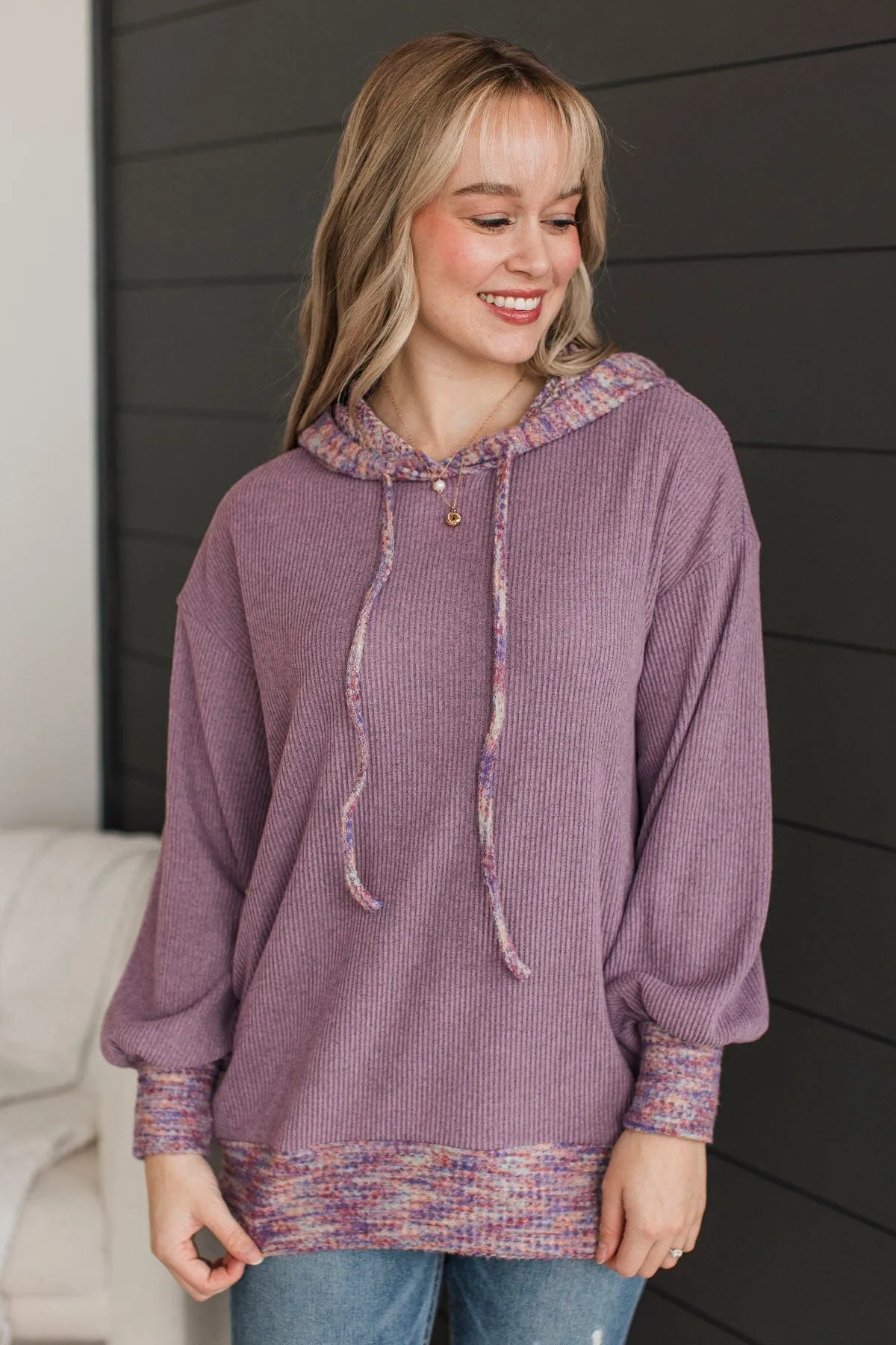 Extraordinary Love Lightweight Hoodie- Dusty Lavender