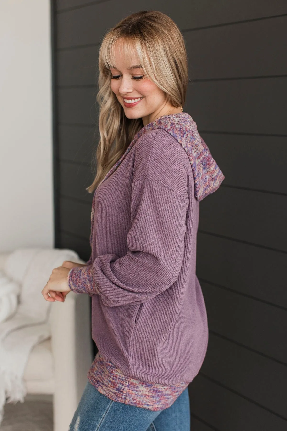 Extraordinary Love Lightweight Hoodie- Dusty Lavender
