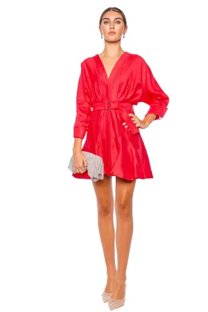 Fairyhill Chilli Belted Mini Dress