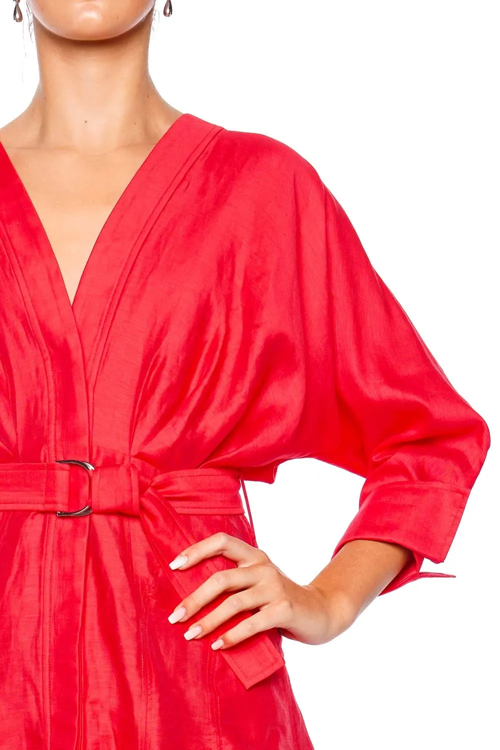Fairyhill Chilli Belted Mini Dress