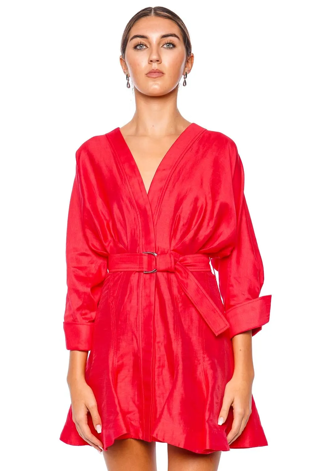 Fairyhill Chilli Belted Mini Dress