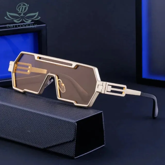 Fashion wraparound Vintage sunglasses