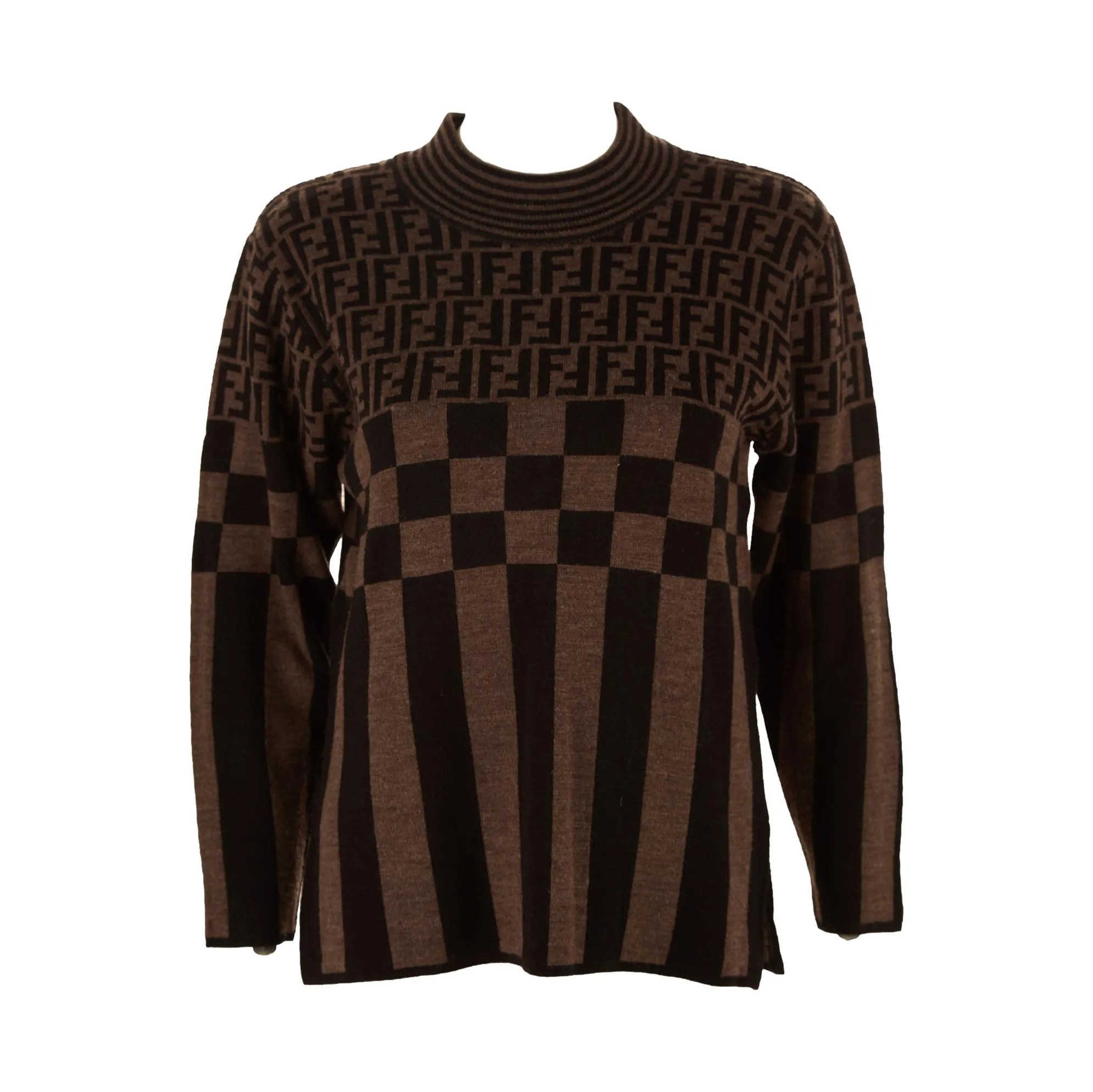 Fendi Grey Logo Sweater
