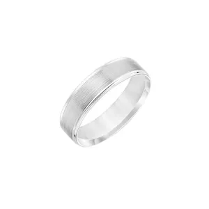 Fink's 14K White Gold Beveled Edge Band