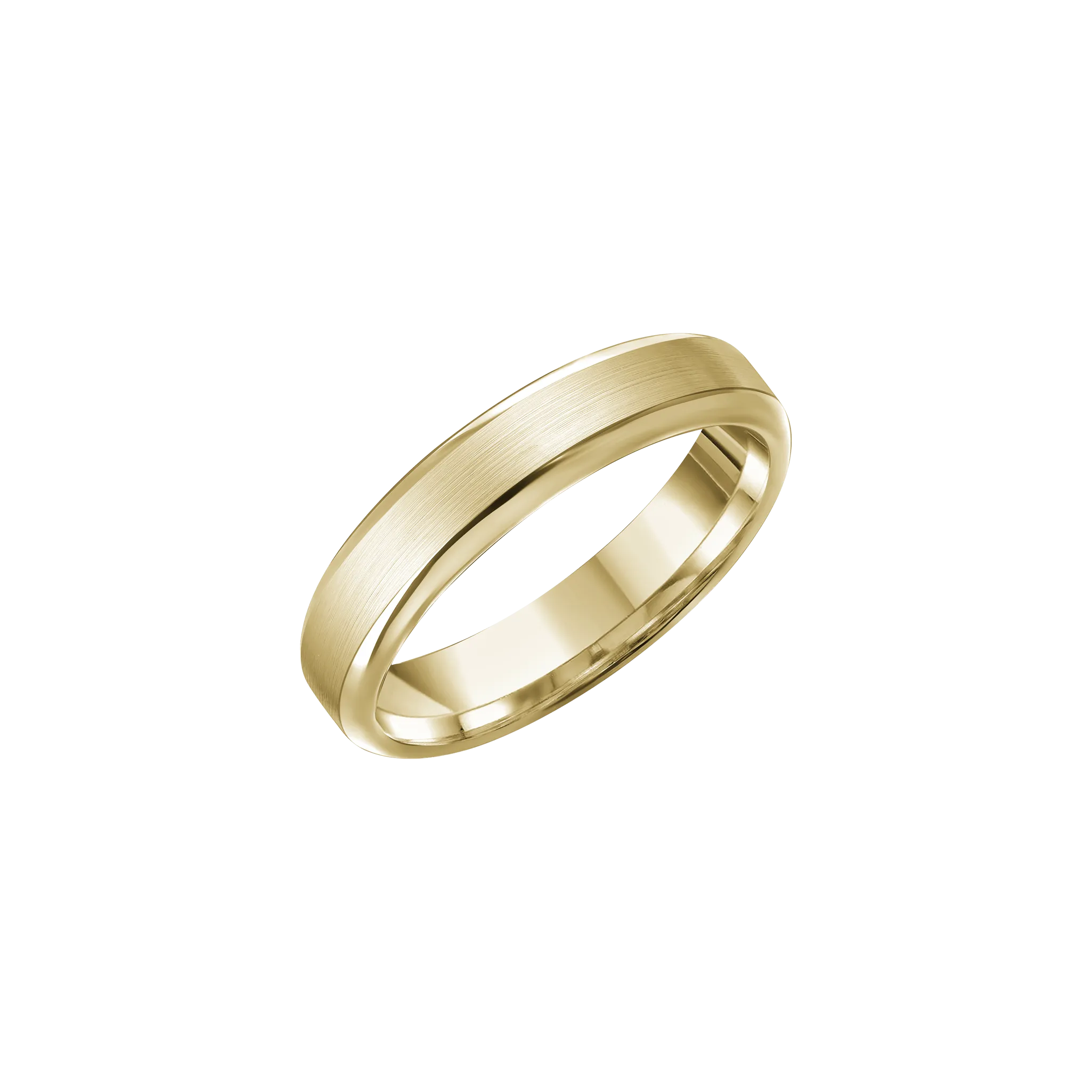 Fink's Yellow Gold Flat Brushed Band, 5mm