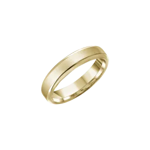 Fink's Yellow Gold Flat Brushed Band, 5mm