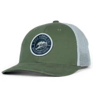 Fish Hippie Barrel Trucker Hat (Sage)