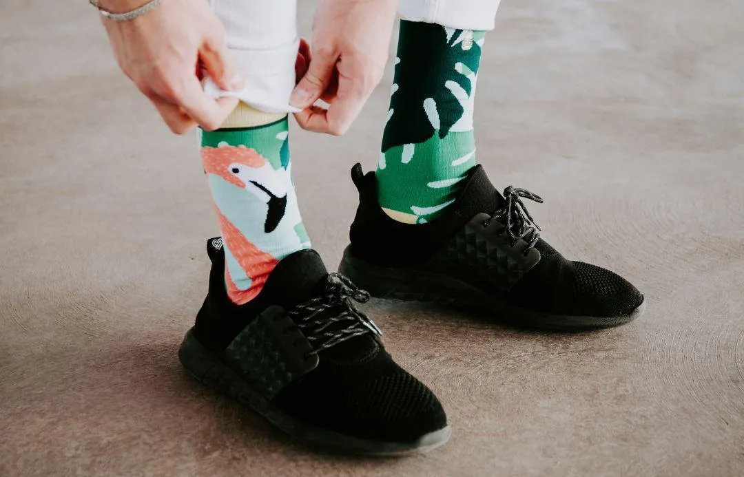 Flamingo Men's Crew Socks