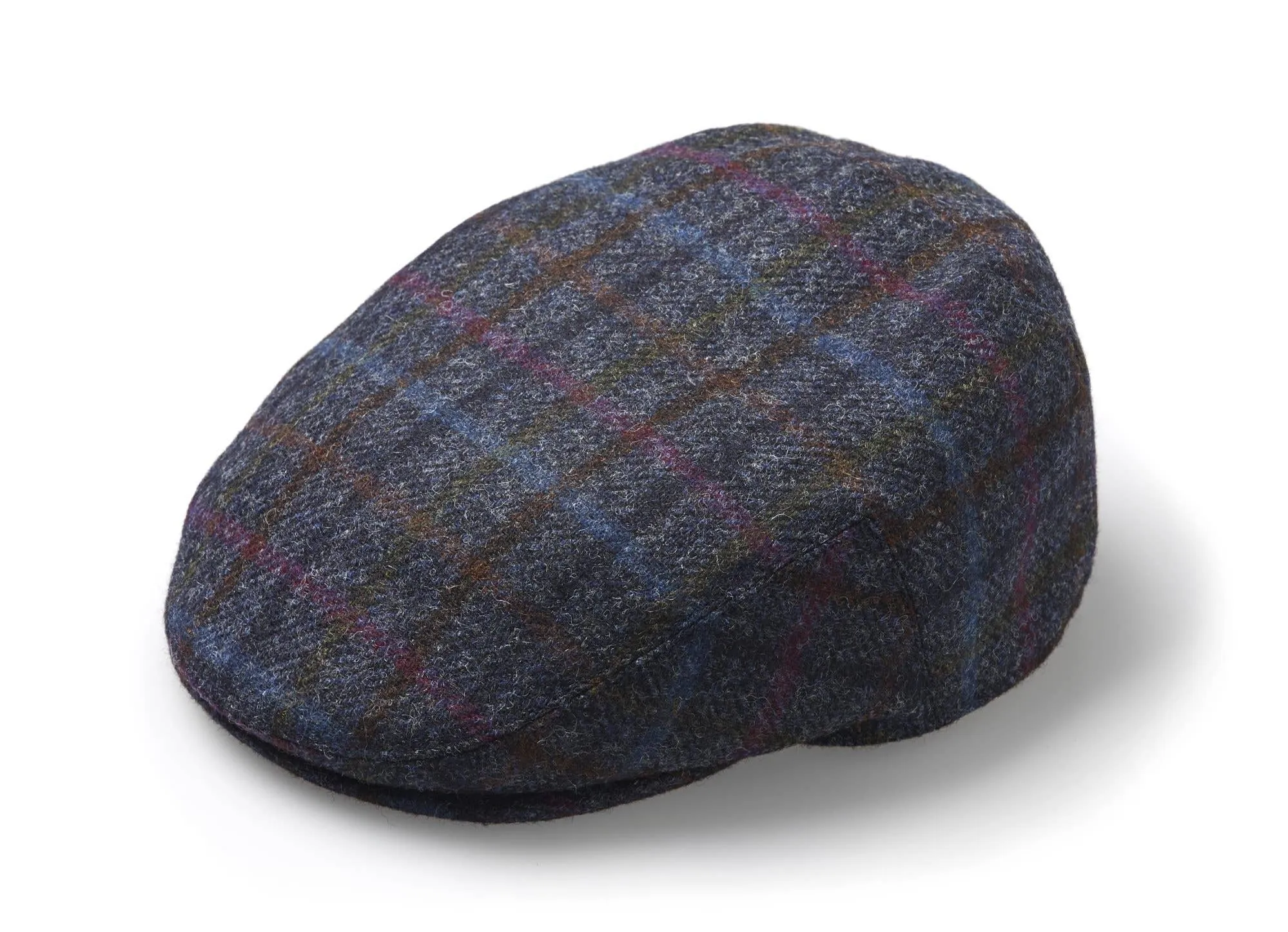 Flat Cap - Navy Multicheck