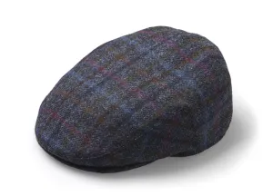 Flat Cap - Navy Multicheck