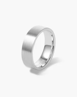 Flat Comfort Fit Wedding Band - 7mm