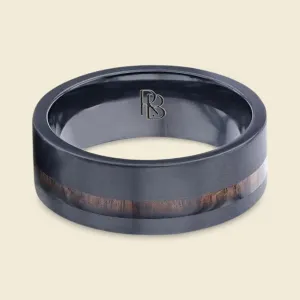 Flat Tungsten: Koa Wood Inlay