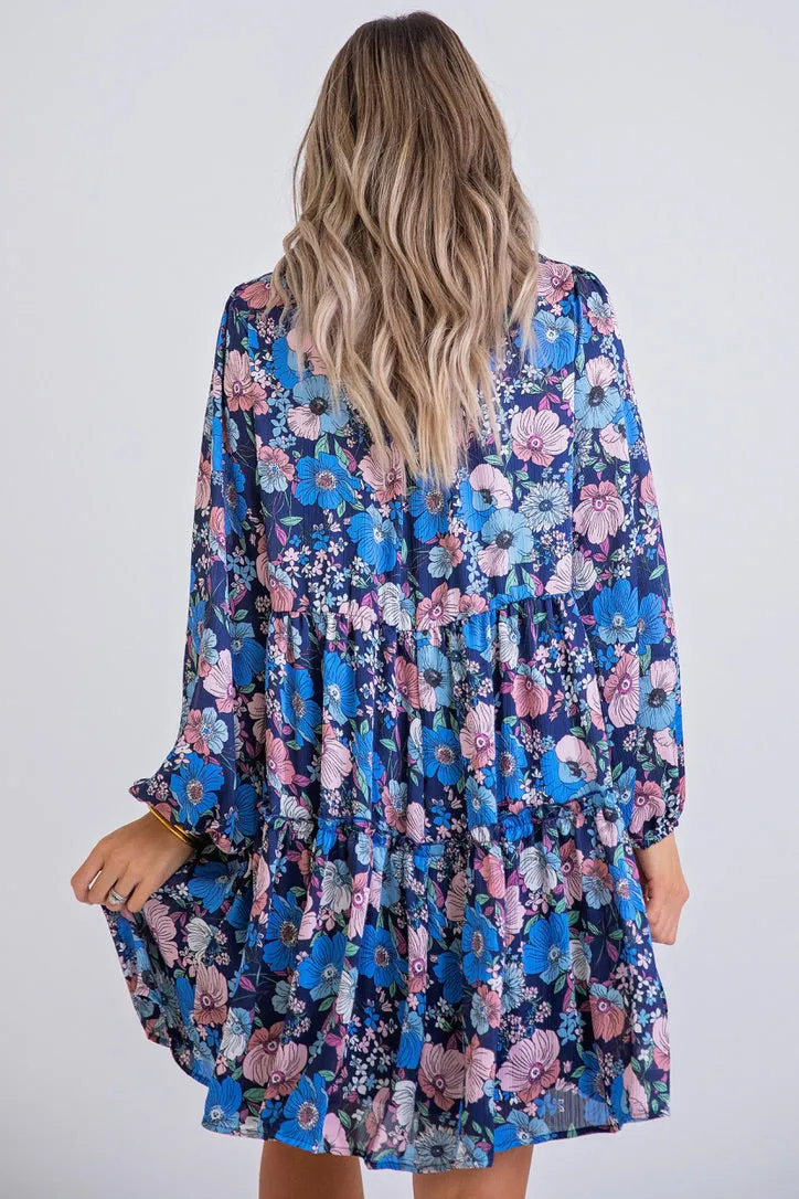 Floral Vintage 70's Dress