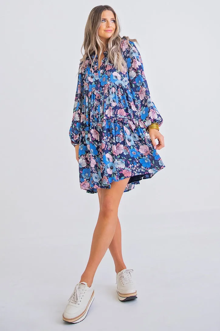 Floral Vintage 70's Dress
