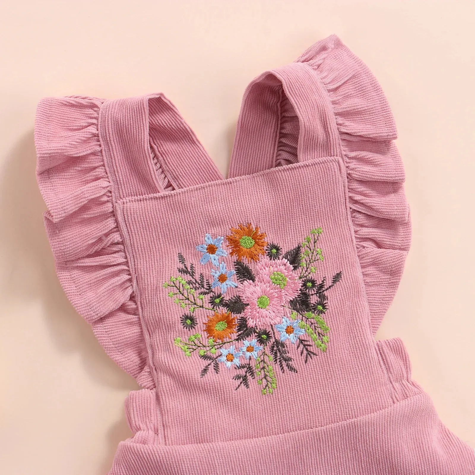 Flower Embroidered A-line Princess Dress