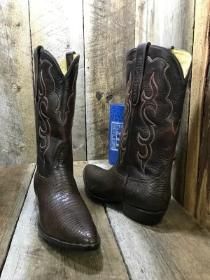 French Calf Choc Lizard Tres Outlaws Men's Classic  Boot 4405