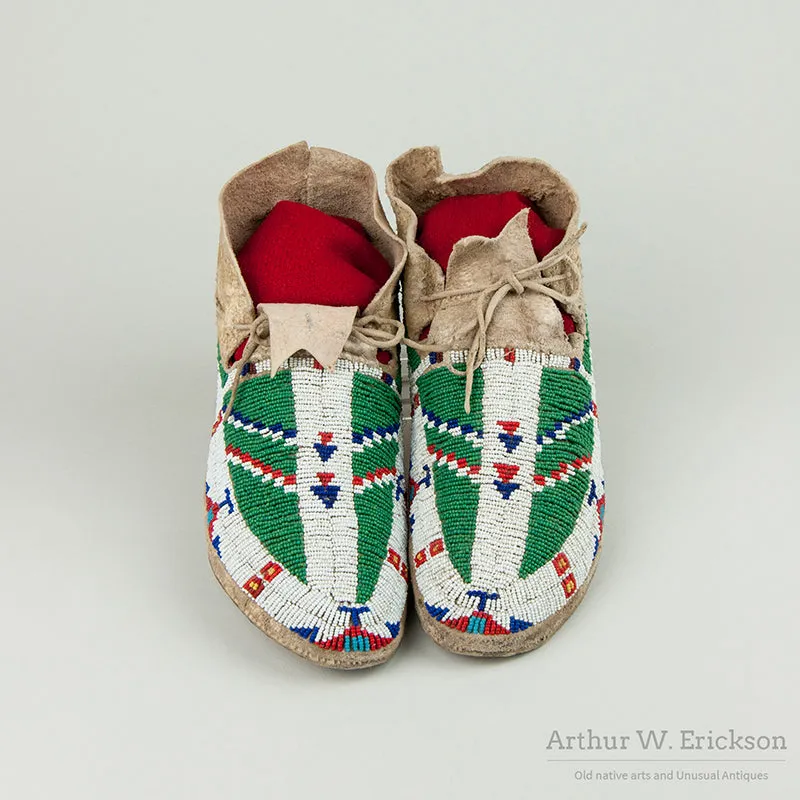 Fully Beaded Plains Moccasins