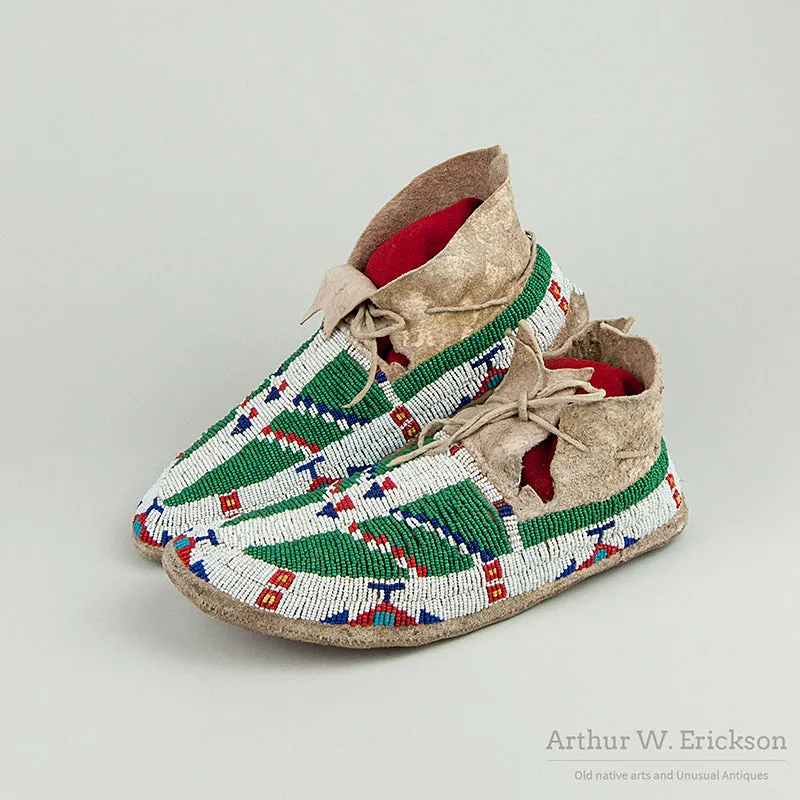 Fully Beaded Plains Moccasins