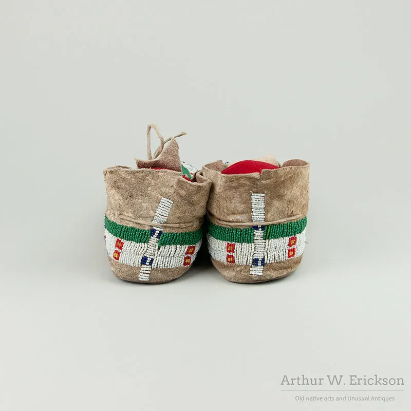 Fully Beaded Plains Moccasins