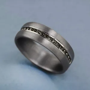 Gent's Black Diamond Band
