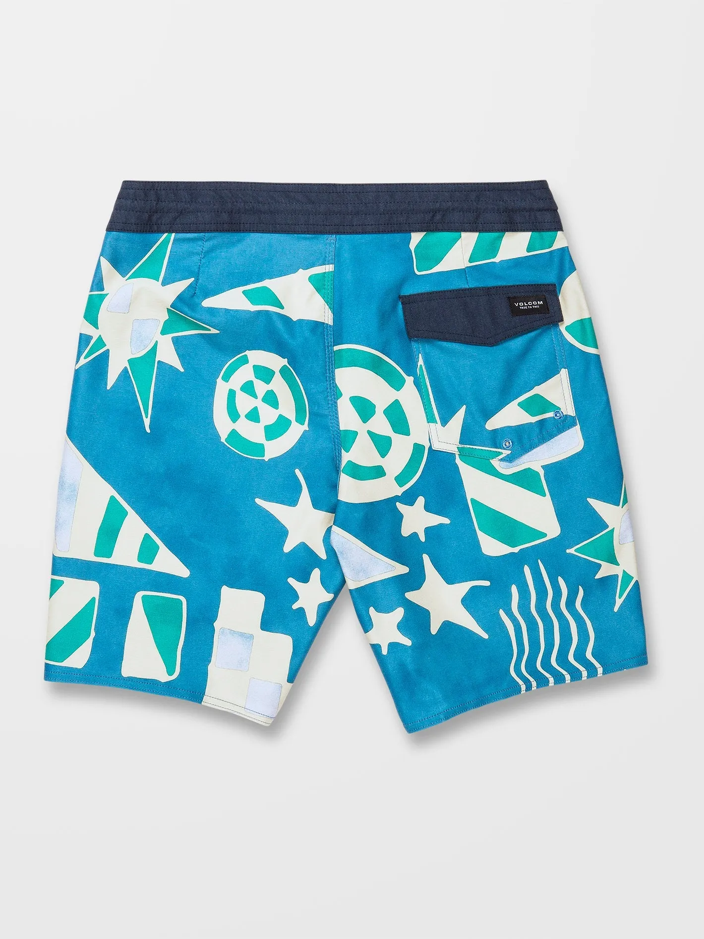 Geo Stoney 19" Boardshort - AGED INDIGO
