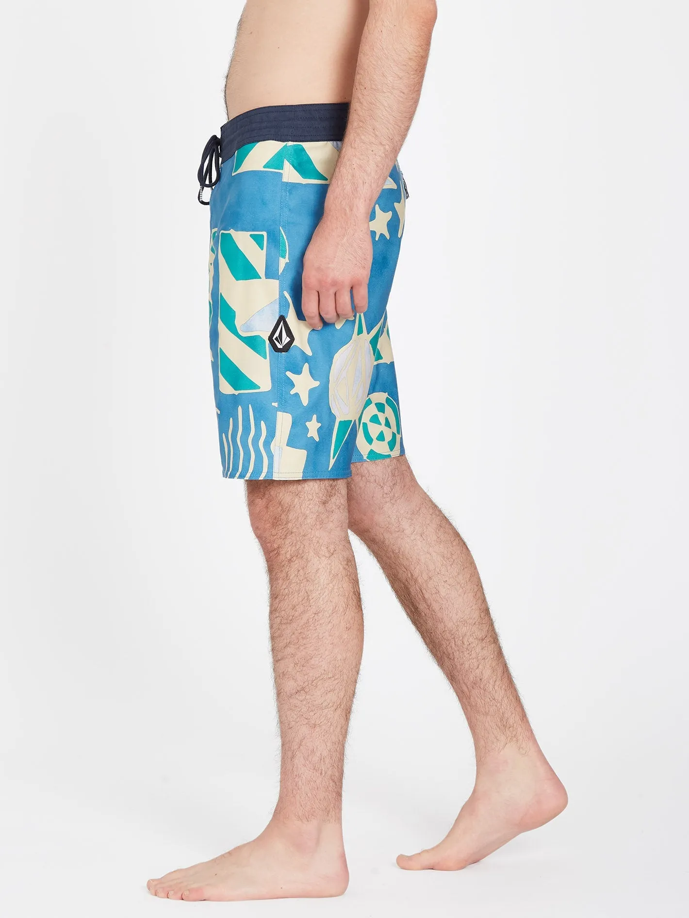 Geo Stoney 19" Boardshort - AGED INDIGO