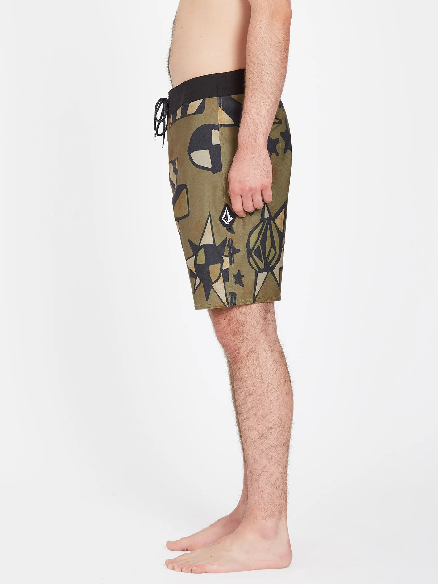 Geo Stoney 19" Boardshort - SERVICE GREEN