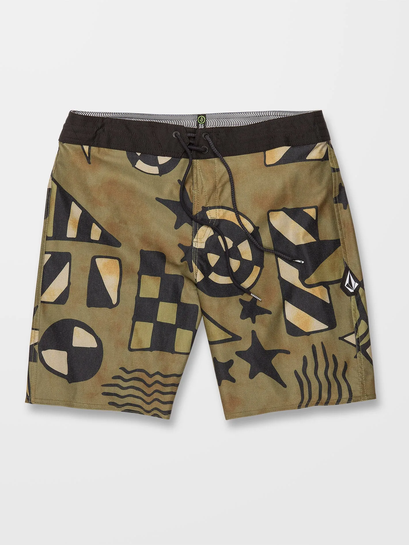 Geo Stoney 19" Boardshort - SERVICE GREEN